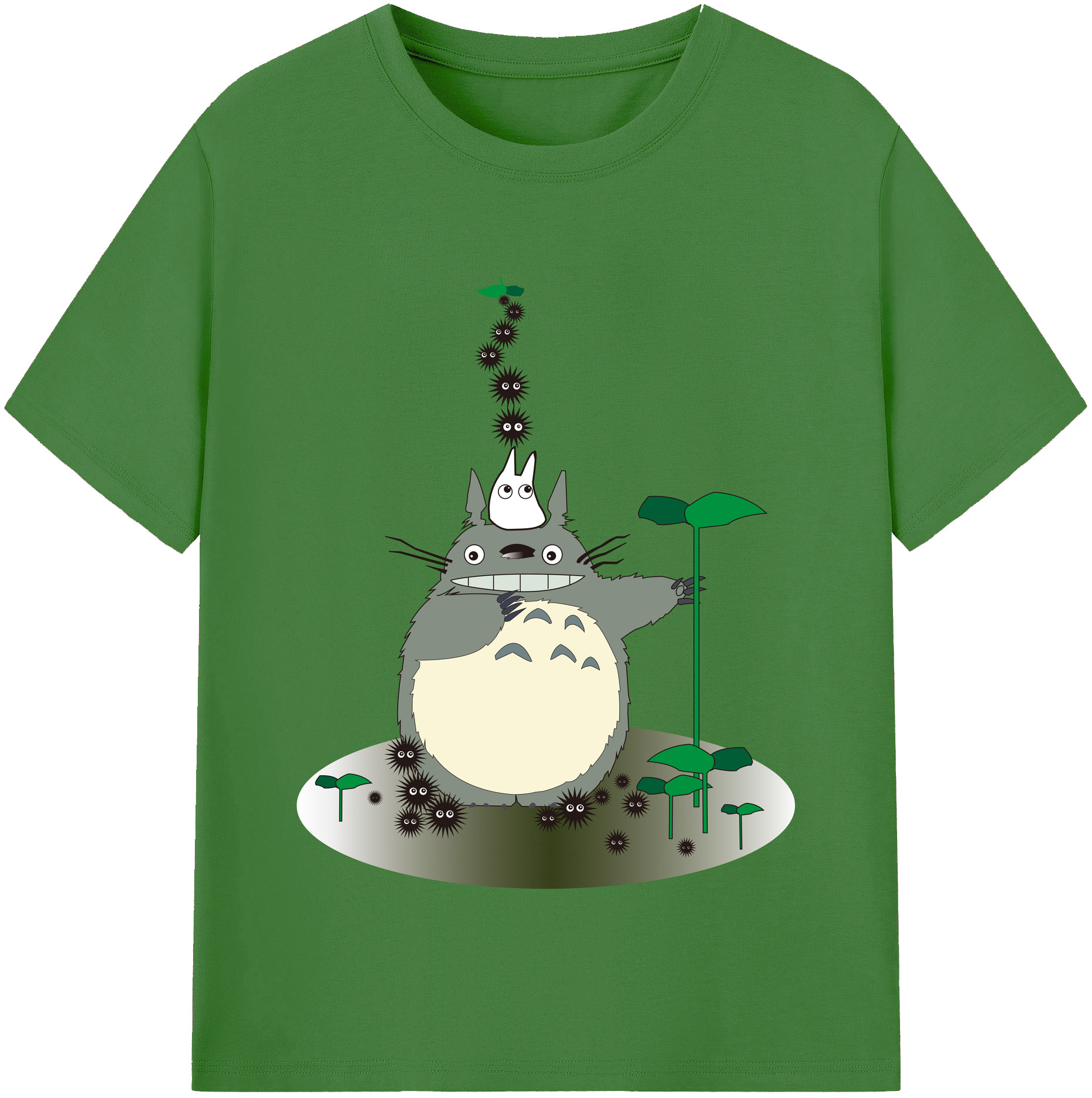 （画像用） となりのトトロ 草壁メイ 草壁サツキ My Neighbor Totoro Satsuki Kusakabe Mei Kusakabe レディースカジュアルプリントTシャツ（綿100％）